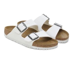 White Birkinstock Arizona sandals, size 8, 39 UK, regular width